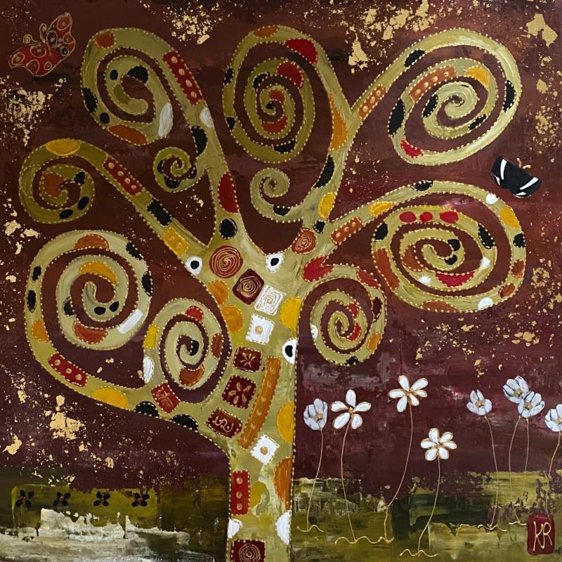 Peinture Tree par Romanelli Karine | Tableau Figuratif Collage Paysages
