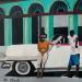 Peinture Cuba Couple par Du Planty Anne | Tableau Figuratif Urbain Huile