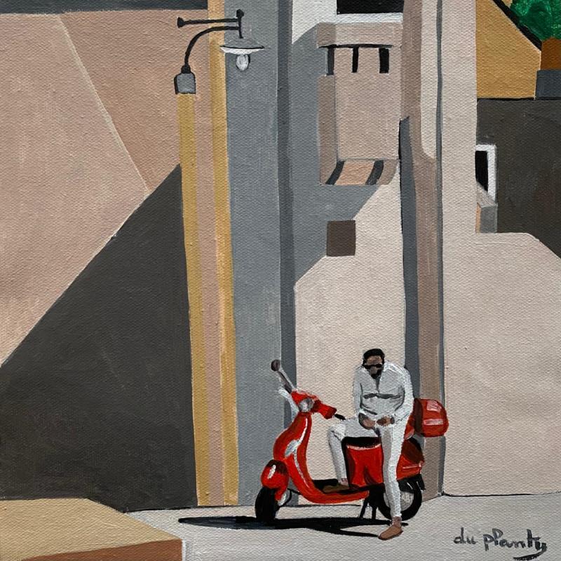 Painting Dolce Vita a Matera by Du Planty Anne | Painting Figurative Acrylic Urban