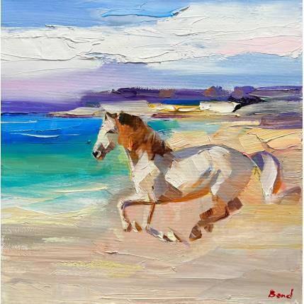 Painting Wind of Pleasure by Bond Tetiana | Painting Figurative Oil Animals