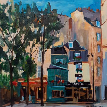 Painting Café Odette  by Novokhatska Olga | Painting Figurative Oil Urban