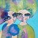 Painting You and me by Ekegren Hanna | Painting Figurative Acrylic Portrait