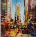 Painting Time's Square by Frédéric Thiery | Painting Figurative Urban Acrylic