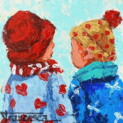 Painting Invierno by Escobar Francesca | Painting Figurative Acrylic Life style
