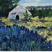 Painting La Borie dans le champ de lavandes by Arkady | Painting Figurative Landscapes Oil