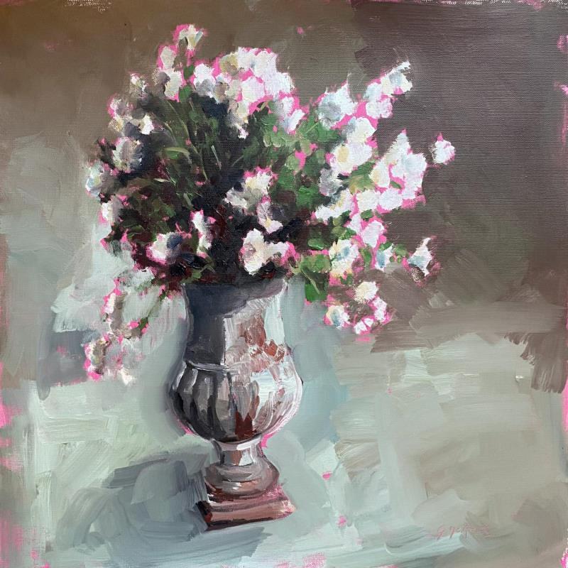 Painting BOUQUET EMPIRE by Morales Géraldine | Painting Figurative still-life Oil