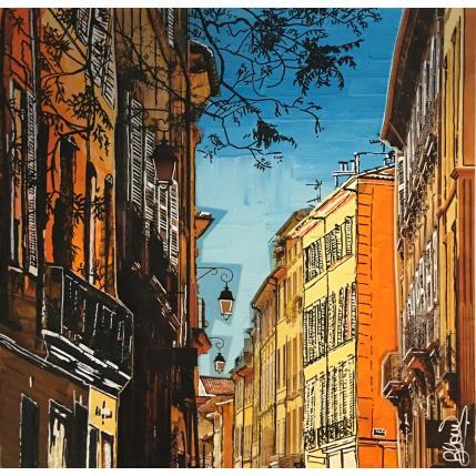 Painting Rue espariat Aix en provence by Blouin Elodie | Painting