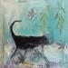 Gemälde Un vent d'air frais von Colin Sylvie | Gemälde Art brut Tiere Acryl Collage Pastell