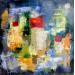 Peinture Fraicheur d'été par Bastide d´Izard Armelle | Tableau Abstrait Urbain Huile