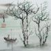 Painting Spring river by Du Mingxuan | Painting Figurative Landscapes Watercolor