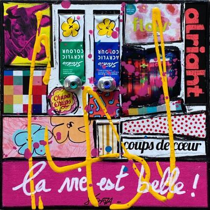 Painting La vie est belle ! by Costa Sophie | Painting Pop art Mixed Pop icons