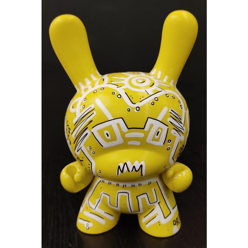 Sculpture Dunny Robot Yellow par Ralau | Sculpture  Acrylique