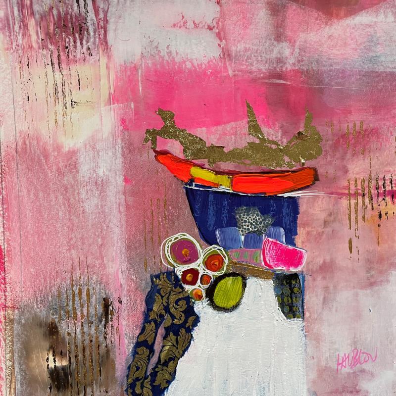 Painting Dans les eaux troubles by Lau Blou | Painting Abstract Acrylic, Cardboard Pop icons