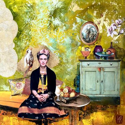 Gemälde Frida et Coco von Romanelli Karine | Gemälde Figurativ Collage Alltagsszenen