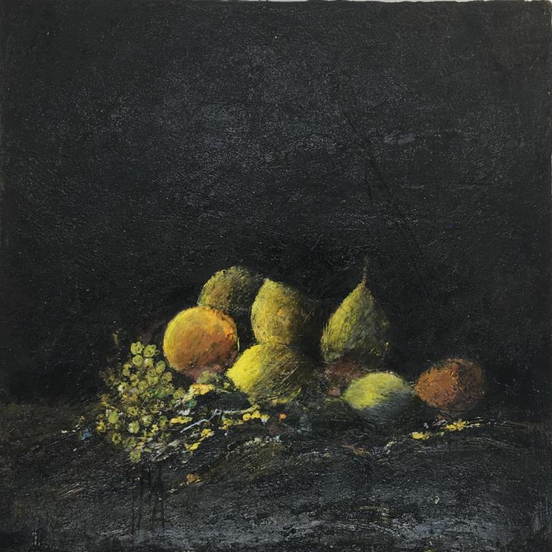 Painting fruits by Rocco Sophie | Painting Raw art Oil Acrylic Gluing Sand
