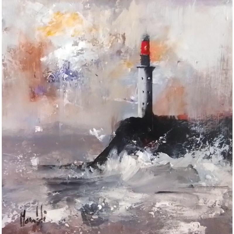 Painting light house by Moraldi | Painting Figurative Acrylic Pop icons, still-life
