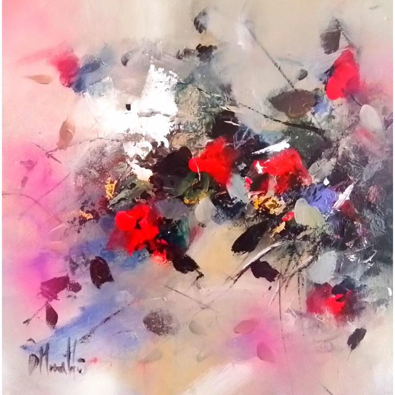 Gemälde flores II von Moraldi | Gemälde Figurativ Acryl Stillleben