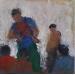 Painting Moment de partage by Fernando | Painting Figurative Life style Oil