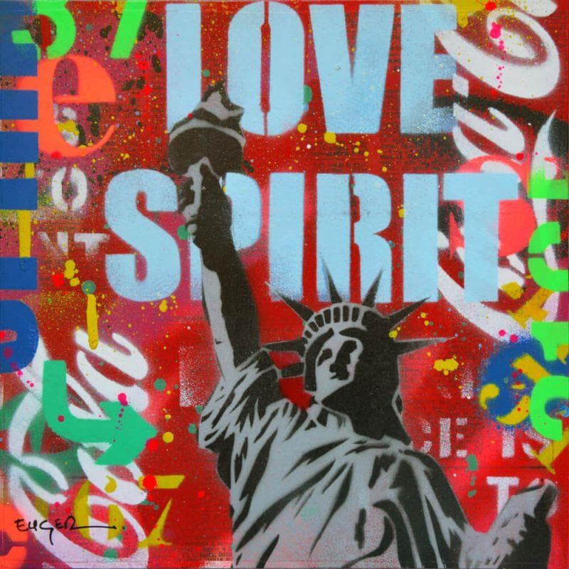 Painting Love spirit by Euger Philippe | Painting Pop art Mixed Pop icons