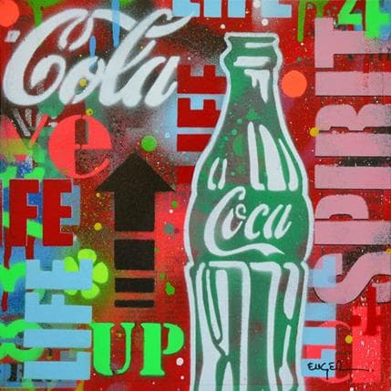 Painting Cola spirit by Euger Philippe | Painting Pop-art Acrylic, Graffiti Pop icons