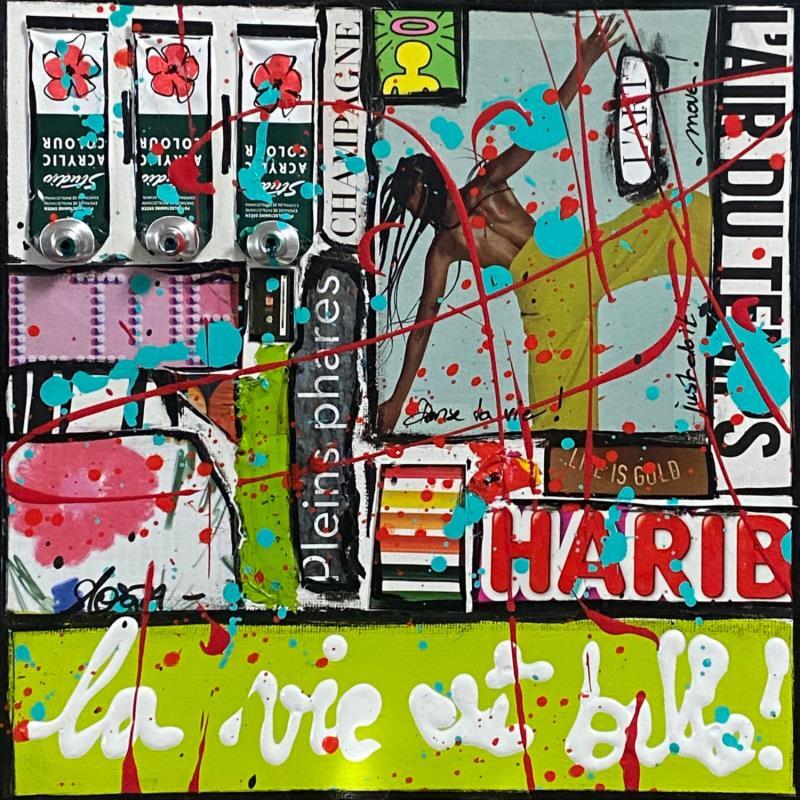 Painting La vie est belle (danse) by Costa Sophie | Painting Pop art Mixed Pop icons