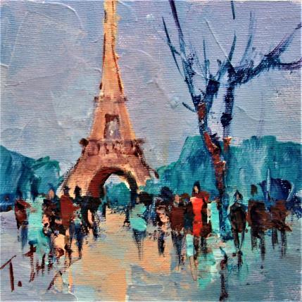 Painting OTONO EN PARIS by Jmara Tatiana | Painting Figurative Oil Urban