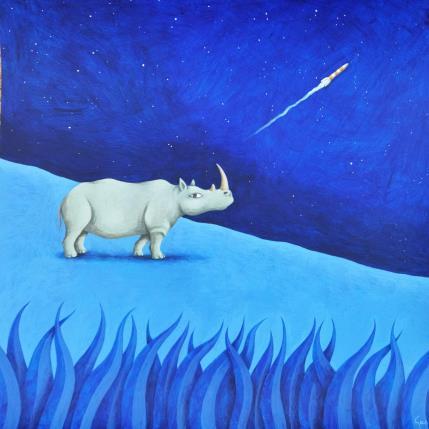 Peinture 3,2,1, amunt!! par Aguasca Sole Gemma | Tableau Art naïf Acrylique animaux