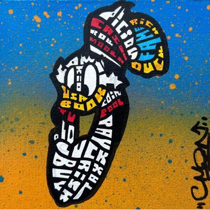 Peinture Picsou Splash par Cmon | Tableau Street Art Mixte icones Pop