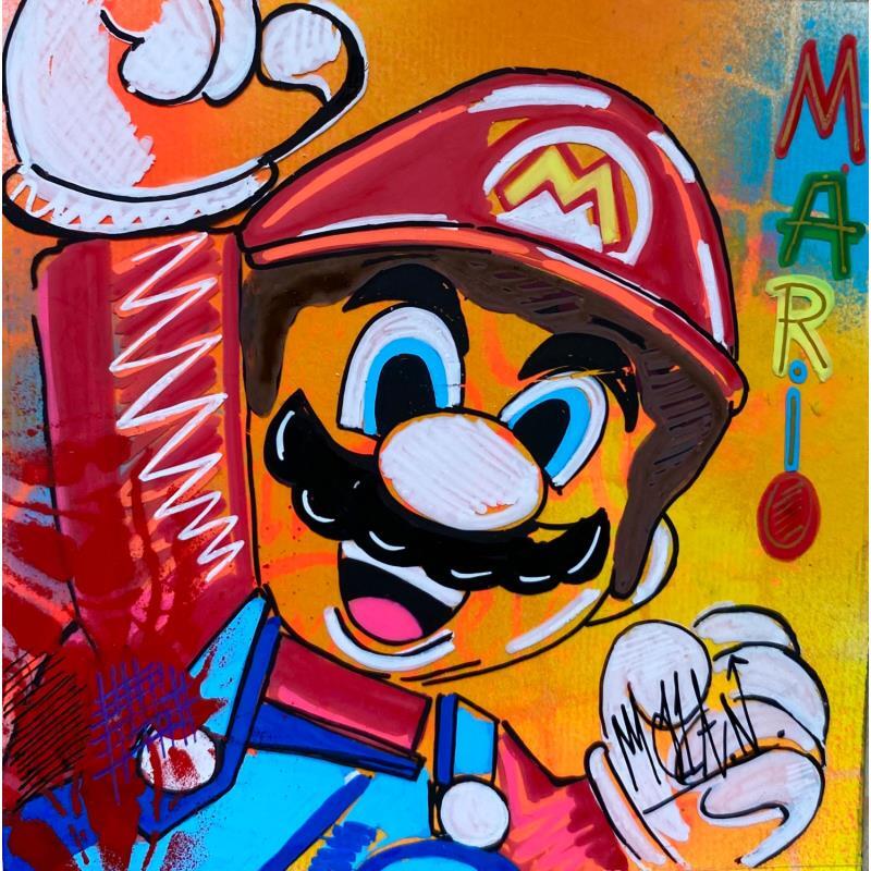 Painting Mario by Molla Nathalie  | Painting Pop-art Pop icons