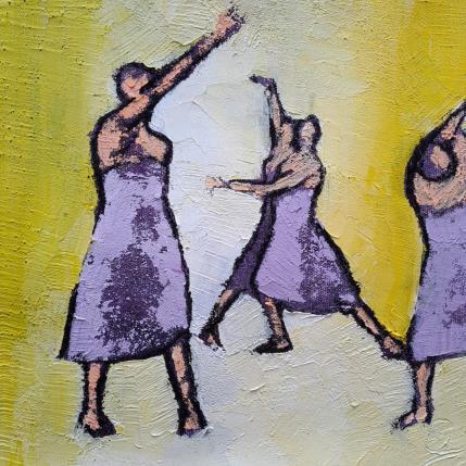 Painting Quatuor mauve by Malfreyt Corinne | Painting Figurative Mixed Life style