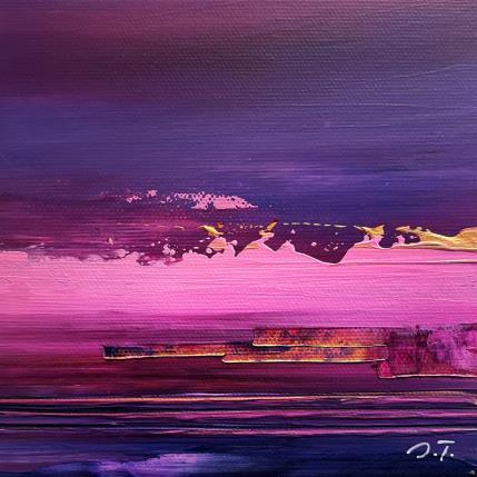 Painting Think Pink ii by Talts Jaanika | Painting Abstract Acrylic Landscapes, Marine