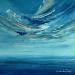 Painting Blue Horizon by Talts Jaanika | Painting Abstract Acrylic Landscapes Marine
