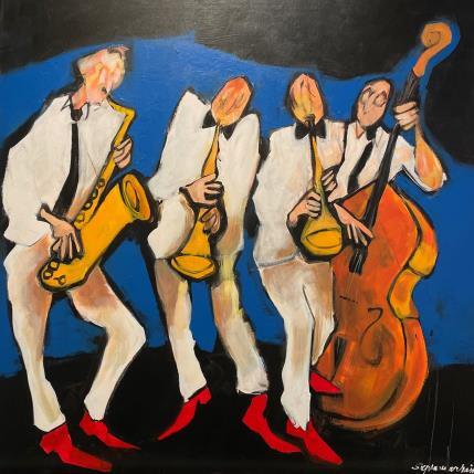 Painting Les souliers rouges by Signamarcheix Bernard | Painting Figurative Acrylic, Mixed