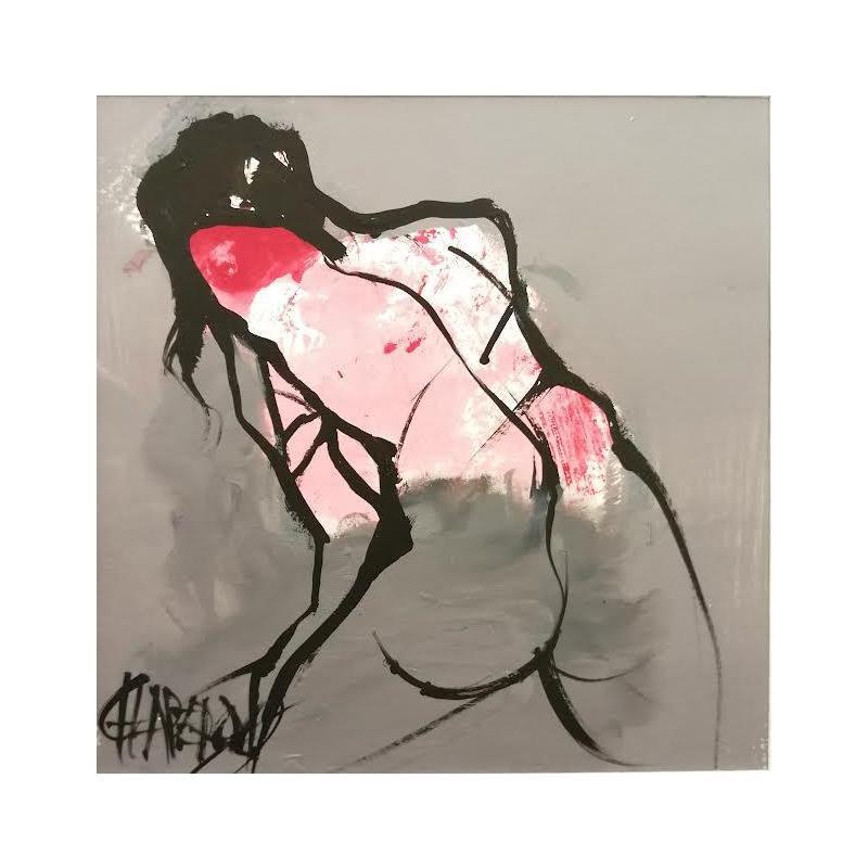 Painting Helena by Chaperon Martine | Painting Figurative Acrylic Nude, Pop icons