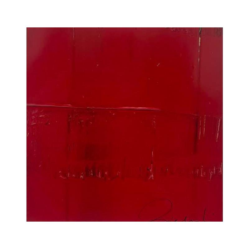 Painting emotion rouge by Zielinski Karin  | Painting Abstract Minimalist Metal