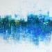 Peinture Métropole en bleu par Fièvre Véronique | Tableau Figuratif Acrylique Vues urbaines