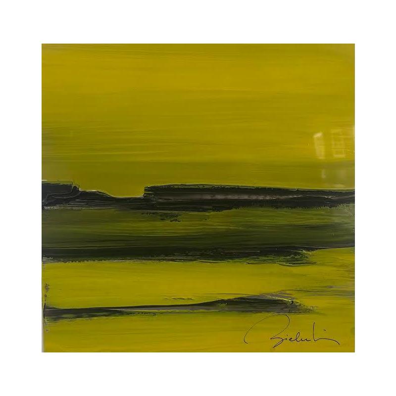 Painting emotion jaune et noire by Zielinski Karin  | Painting Figurative Metal