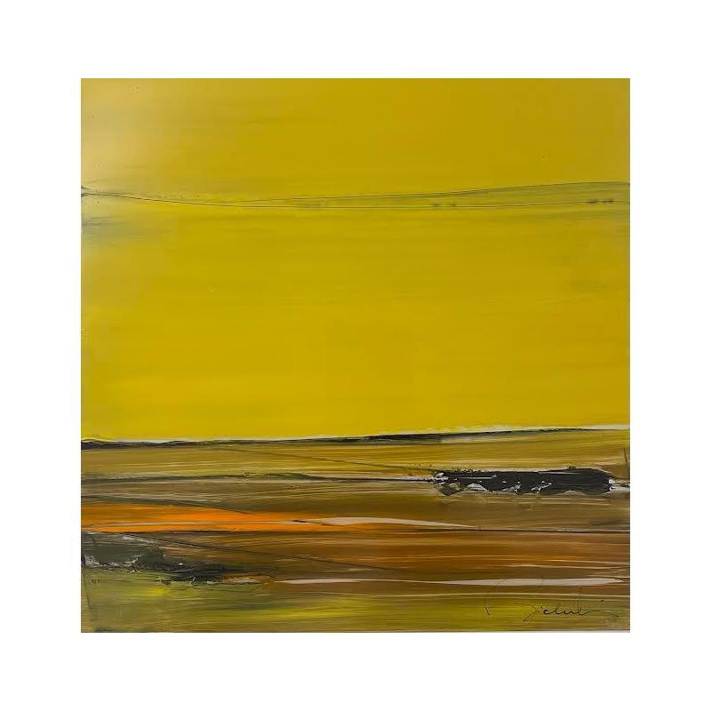Gemälde sunrise von Zielinski Karin  | Gemälde Abstrakt Minimalistisch Metall