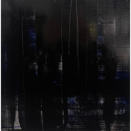 Painting FORET NOIRE by Zielinski Karin  | Painting Abstract Metal Minimalist