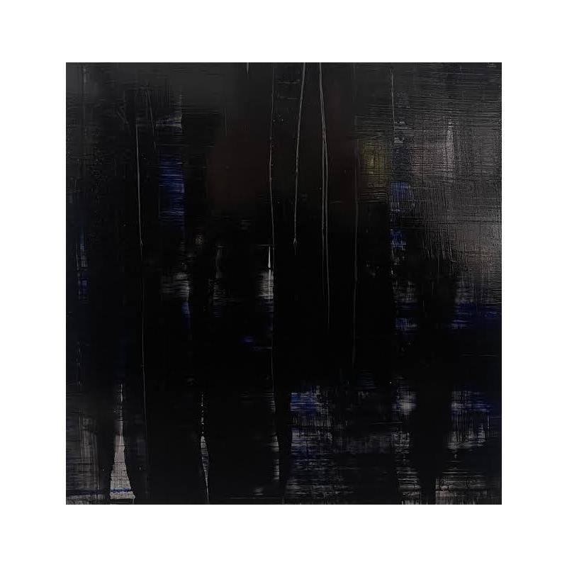 Painting FORET NOIRE by Zielinski Karin  | Painting Abstract Minimalist Metal