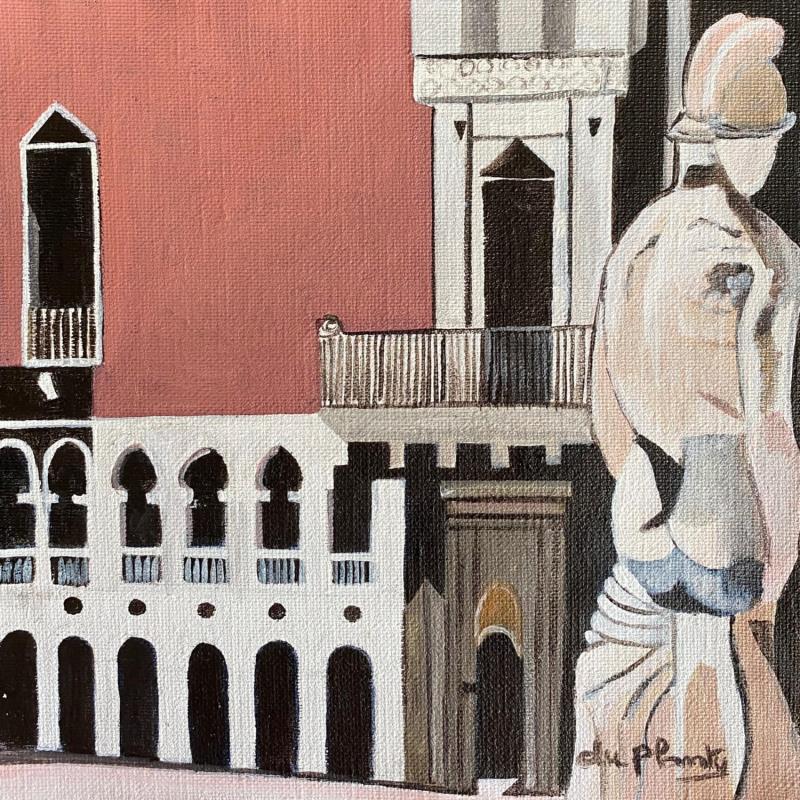 Painting La Statue by Du Planty Anne | Painting Figurative Acrylic Pop icons, Urban
