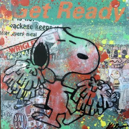 Painting Snoopy Pom pom by Kikayou | Painting Pop-art Graffiti Pop icons