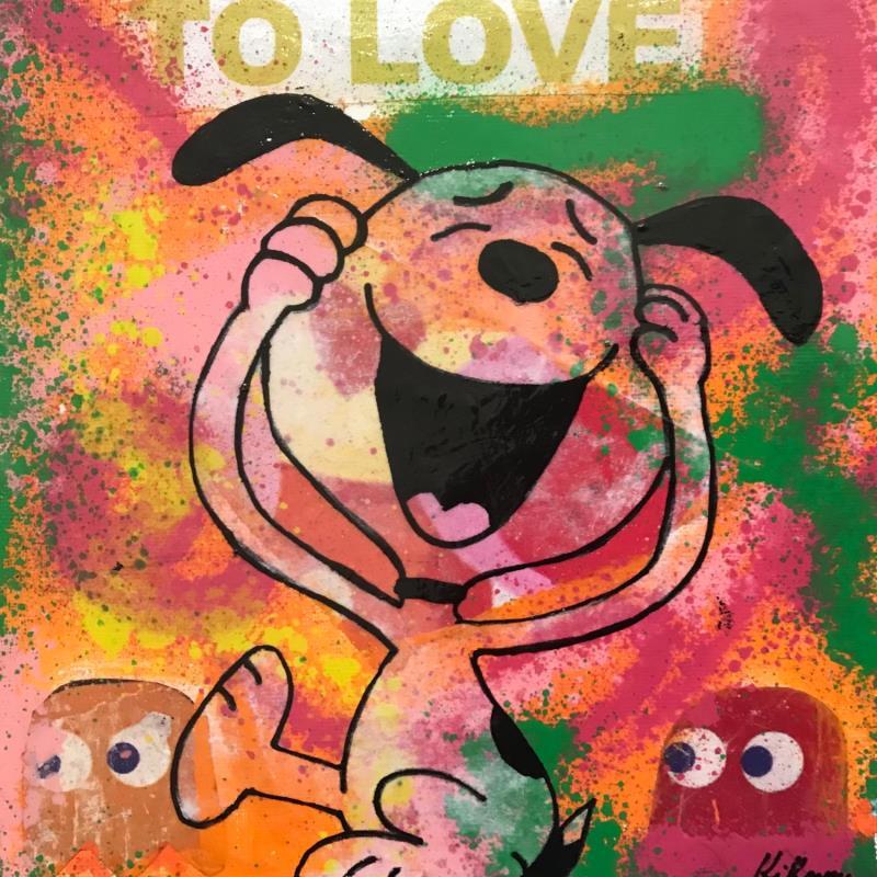 Painting Snoopy mdr by Kikayou | Painting Pop art Pop icons Mixed