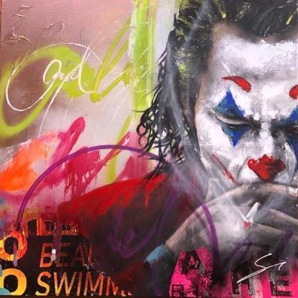 Painting JOKER by Mestres Sergi | Painting Pop art Mixed Pop icons