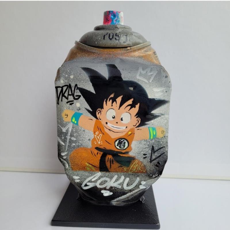 Sculpture goku enfant by Kedarone | Sculpture Recycling Recycled objects