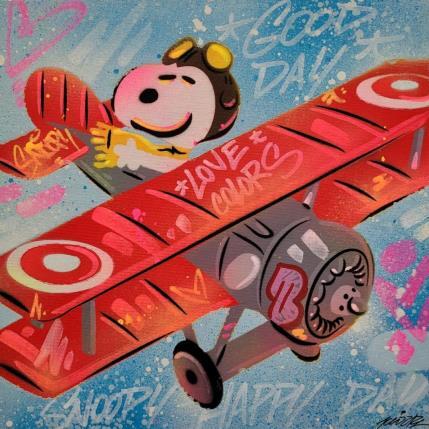 Peinture Snoopy par Kedarone | Tableau Street Art Graffiti, Mixte icones Pop