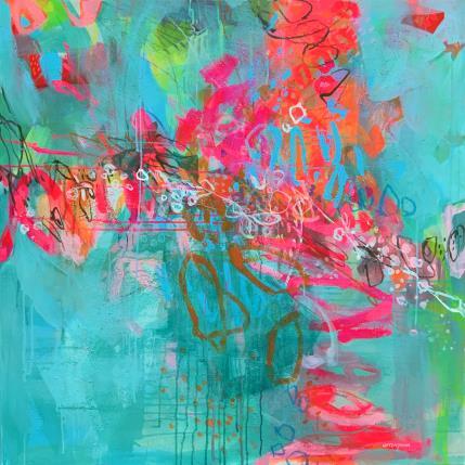 Painting Sein Kuss ist Liebe by Ottenjann Andrea | Painting Abstract Acrylic, Mixed still-life