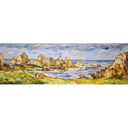 Painting Les roches d'Ouessant  by Novokhatska Olga | Painting Figurative Oil Landscapes, Marine