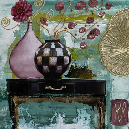 Painting Jardin d'hiver by Romanelli Karine | Painting Figurative Mixed still-life
