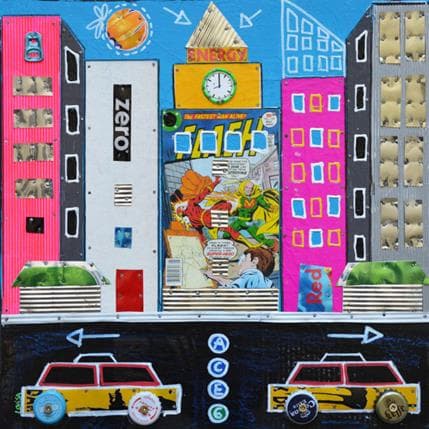 Painting Super hero by Lovisa | Painting Pop art Mixed Urban